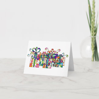 Cartão De Notas Presentes coloridos Notecard