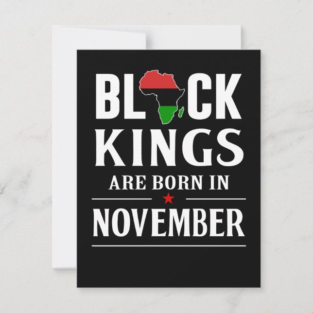 Cartão De Notas Presentes de Aniversário | Os Black Kings Estão Na (Frente)