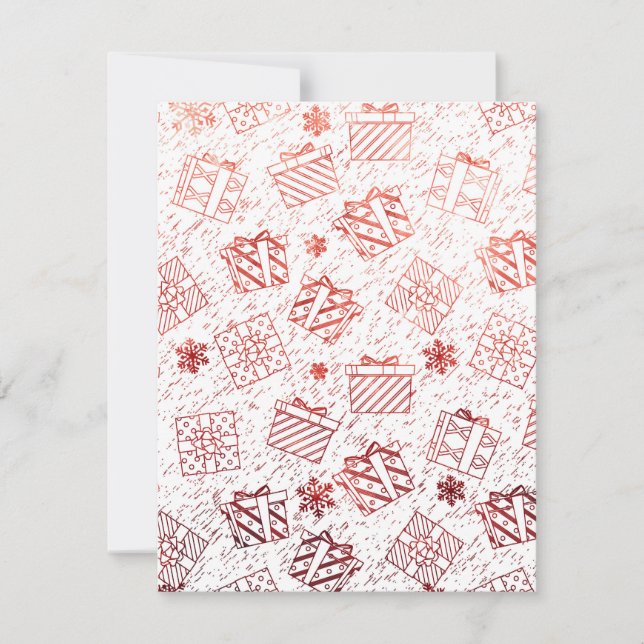 Cartão De Notas Presentes de Natal 5 (Frente)