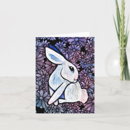 Cartão De Notas Primavera Bunny Rabbit Páscoa Ostara
