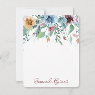 Cartão De Notas Primavera Florals