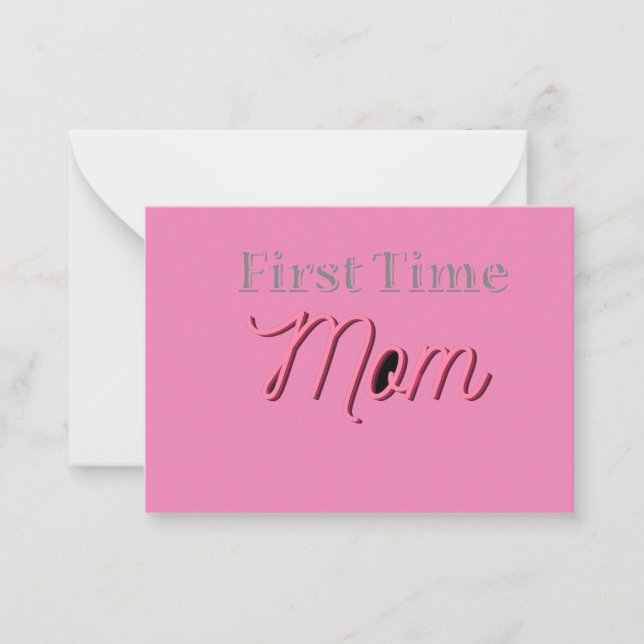 Cartão De Notas Primeiras placas mam Sem Título Design (Frente)