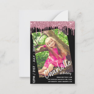 Cartão De Notas PRIMEIRO ANIVERSARIO ORÇAMENTAL One Today FOTO Con