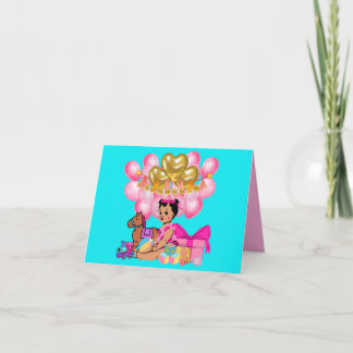 Cartão De Notas Princesa a Rosa