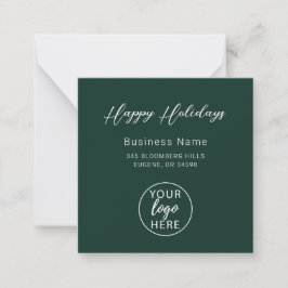 Cartão De Notas Professional Business Logo Christmas Holiday 