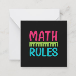 Cartão De Notas Professor de presentes Normas matemáticas