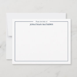 Cartão De Notas Profissional a partir da escrivaninha de Blue