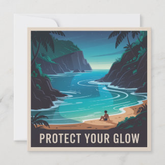 Cartão De Notas Protect Your Glow