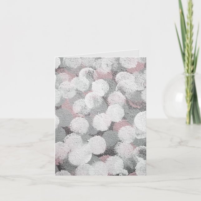 Cartão De Notas Puff do Círculo de abstrato (Frente)