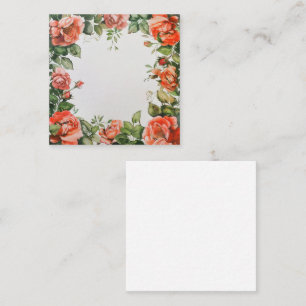 Cartão De Notas Quadro clássico de Rosa no Bloom