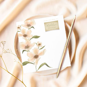 Cartão De Notas Quadro de Carimbo Floral de Vintagem Botânica Sofi