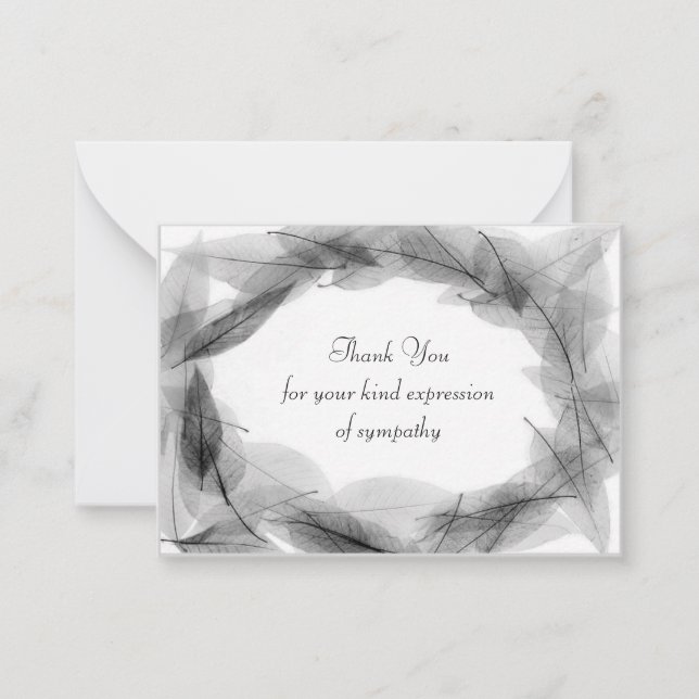 Cartão De Notas Quadro De Folha Negra Após Funcional Obrigado Cart (Frente)