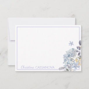 Cartão De Notas Quadro Floral de Lavanda Bonito Personalizado