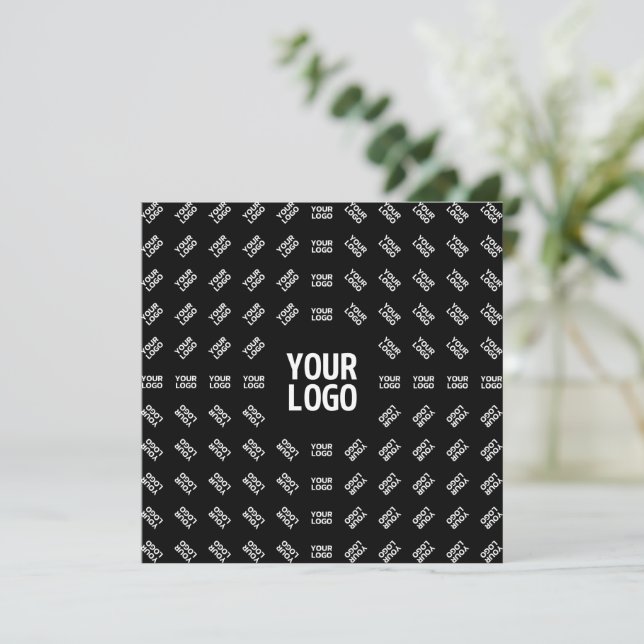Cartão De Notas Qualquer Design de imagem ou logotipo carregado |  (Em pé/Frente)