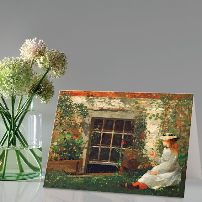 Cartão De Notas Quatro Garota Folha de Vestuário, Casa Winslow (Criador carregado)