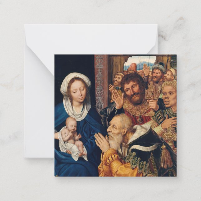 Cartão De Notas Quentin Matsys - A Adoração do Magi (Frente)