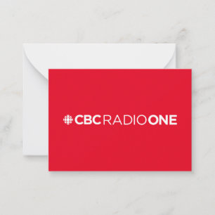 Cartão De Notas Rádio CBC One