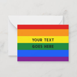 Cartão De Notas RAINBOW note card blank flat to personalise