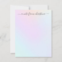 Raly Modern Holographic Na moda Script Feminino