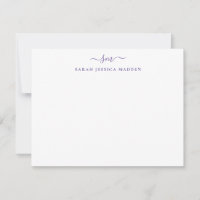 Rapariga Moderna - Dois Monogramas - Script Roxo V
