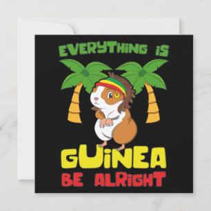 Cartão De Notas Rasta Guiné Pig