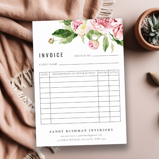 Cartão De Notas Recebimento da NFF Floral da Península Verde Elega (Criador carregado)