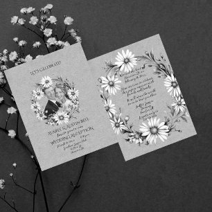 Cartão De Notas Recepção de casamento Após a Celebração da Parte B