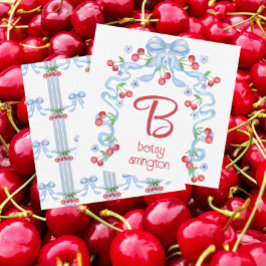 Cartão De Notas Receptáculo de Arcos de Cereja do Grande Milênio