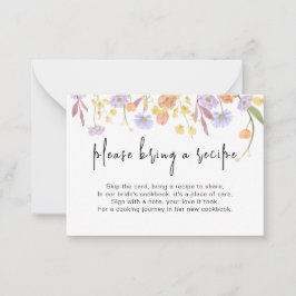 Cartão De Notas Recipiente de Chá de panela de flor selvagem