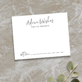 Cartão De Notas Recomendações e desejos do Formando de Script Mode