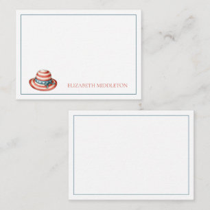 Cartão De Notas Red White e Blue 4 de julho Sunhat