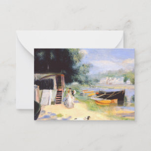 Cartão De Notas Renoir - Vista da pintura Bougal, de belas artes
