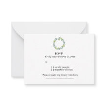 Resposta de Casamento com Coroa de Eucalipto