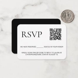 Cartão De Notas Resposta de Correio Eletrônico ao Código QR Person