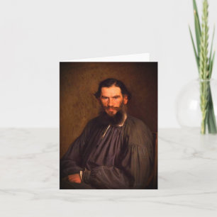 Cartão De Notas Retrato de Leo Tolstoy (por Ivan Kramskoi, 1873)