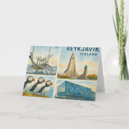 Cartão De Notas Reykjavik Iceland multiview 