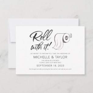 Cartão De Notas Roll adiado de aquarela com placa de ti