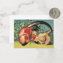 Cartão De Notas Rooster Family Fine Art