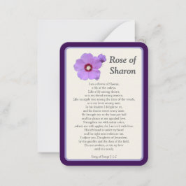Cartão De Notas rosa da Sharon Notecard "I Prayed for You Today"