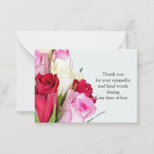 Cartão De Notas Rosa de flores
