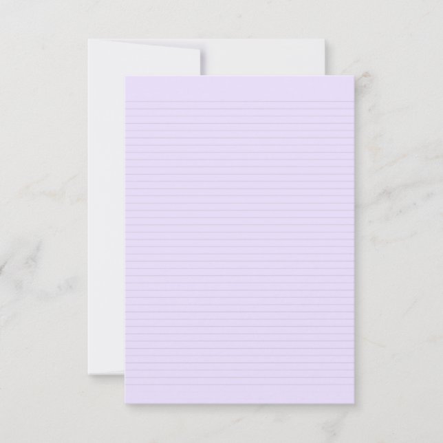 Cartão De Notas Roxo com linhas de cinza de 3mm (Frente)