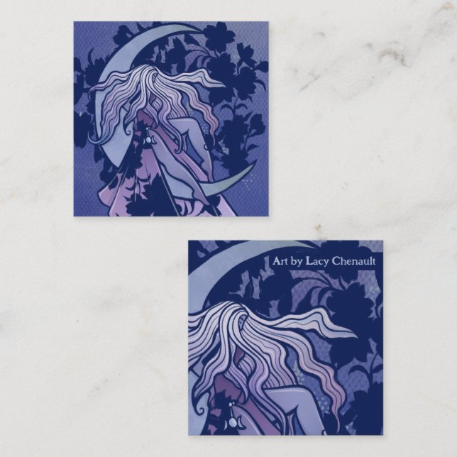 Cartão De Notas Roxo Deusa da Lua Wiccan Triple Moon - Símbolo de  (Frente/Verso)