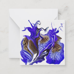 Cartão De Notas Roxo-Flor Roxo
