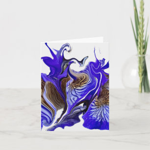 Cartão De Notas Roxos De Flor Roxo Iris