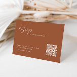 Cartão De Notas RSVP Minimalista Simples com placa de código QR<br><div class="desc">Crie sua própria placa de RSVP personalizada minimalista personalizada e moderna. Basta inserir sua data rsvp. Para fazer alterações avançadas,  selecione a opção "Clique para personalizar mais" em Personalizar este modelo.</div>