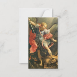 Cartão De Notas Rua Michael, a Oração Arcanjo Santa