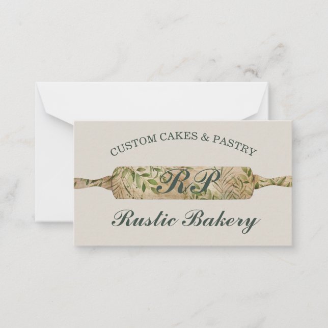 Cartão De Notas Sabonete de salgueiro rustico Floral Roller Padari (Frente)