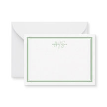 Sage Verde Minimalista Monograma Simples com Duas 