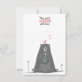 Cartão De Notas Sala de aula Beary Especial Dia dos Namorados