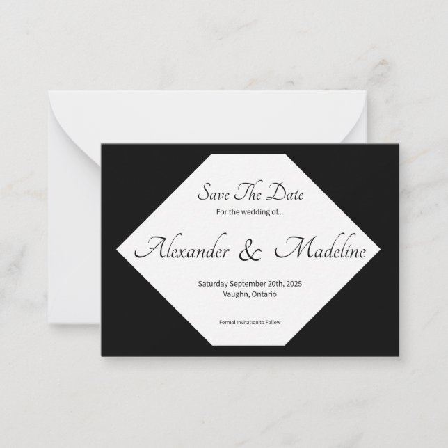 Cartão De Notas Salve a placa plana de data (Frente)